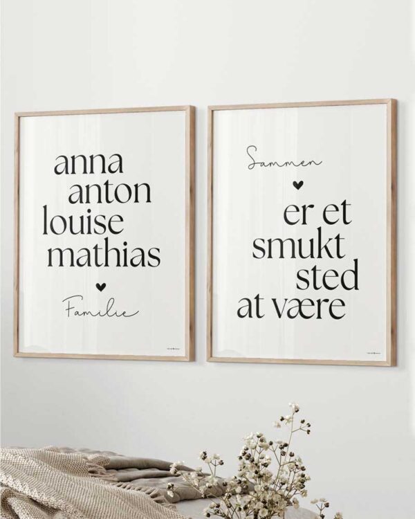 Plakatsæt Familie & Sammen