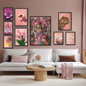 All Pink Plakatsæt Fra Plakat Portalen