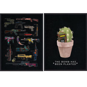 Csgo Plakatsæt Sort Fra Plakatdyr Dk